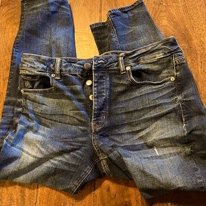 Abercrombie and Fitch TomGirl straight jeans. Button fly.